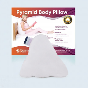 Pyramid Body Pillow - With Tailored Slip - Charcoal -100% Cotton