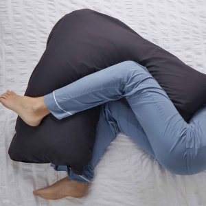 Banana Pillow - Best for General Support and Positioning - Medium - Pillow with Tailored Teal Slip - 100% Cotton