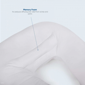 Side Snuggler Pillow - Side Snuggler in Charcoal Slip - 100% Cotton