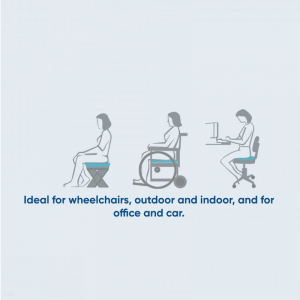 Bariatric Coccyx Cushion - Extra Large Size - (56cm x 45cm) - Bariatric Coccyx Cushion - Steri-Plus (Waterproof)