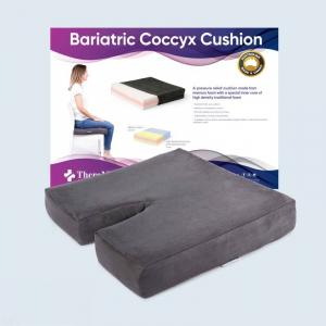 Bariatric Coccyx Cushion - Extra Large Size - (56cm x 45cm) - Bariatric Coccyx Cushion - Dura-Fab (Suede)