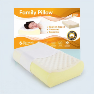 Family Pillow - Eggfoam Topped Contour Pillow in 4 Size Options - Low Profile