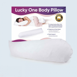 Lucky One Body Pillow - Lucky ONE Body Pillow With Charcoal Slip - 100% Cotton