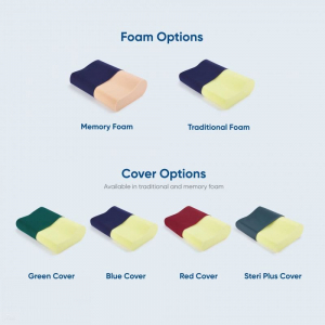 SleepAway Travel Pillow - Traditional Foam - Memory Foam - Steri-Plus (Waterproof)