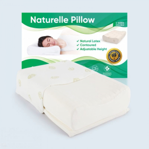 Naturelle Latex Pillow - Contoured, Adjustable, 4 Size Options - Low Profile (pre -order for late May dispatch)