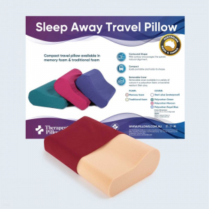 SleepAway Memoryfoam Travel Pillow - Maroon
