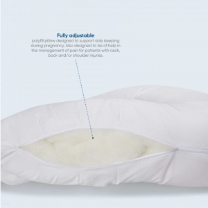 Side Snuggler Pillow - Side Snuggler in Cream Slip - Poly/Cotton