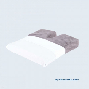 Coccyx Wedge Poly/Cotton Slip - White - Coccyx Cushion Overslip