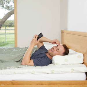 Naturelle Latex Pillow - Contoured, Adjustable, 4 Size Options - Medium Profile
