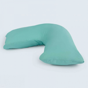 Banana Pillow - Best for General Support and Positioning - Medium - Pillow with Tailored Cambridge Slip - 100% Cotton