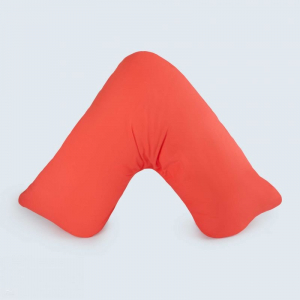 Banana Pillow - Best for General Support and Positioning - Large - Pillow with Tailored Pink Slip - Poly/Cotton