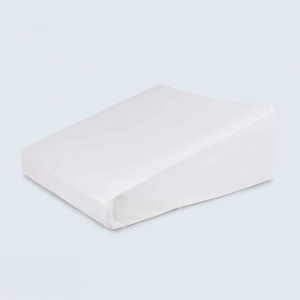Contoured Bed Wedge - 100% Cotton Pillow Slip - White