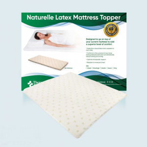 Naturelle Latex Mattress Topper - Premium Natural Latex Mattress Pad - Single