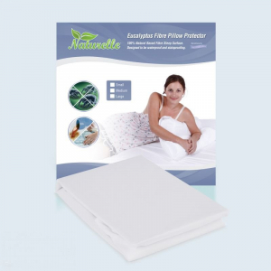 Naturelle Eucalyptus Fibre Pillow Protector - Hypoallergenic Pillow Cover - Medium
