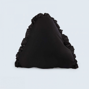 Pyramid Pillow Slip - Ruffled - Red