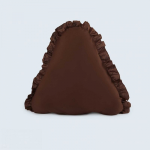 Pyramid Pillow Slip - Ruffled - Red