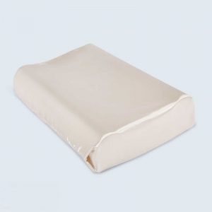 Satin Beauty Pillow - Contoured Memory Foam - Helps minimise wrinkles - Dusty Blue