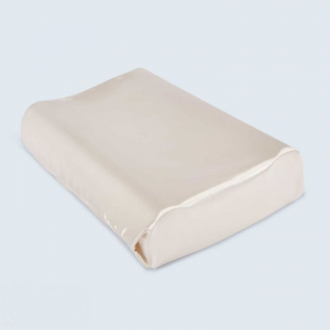Satin Beauty Pillow - Contoured Memory Foam - Helps minimise wrinkles - Dusty Blue