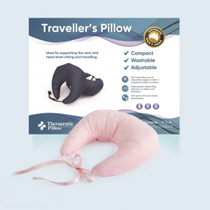 Baby Traveller Neck Support Pillow - Orange-Cream