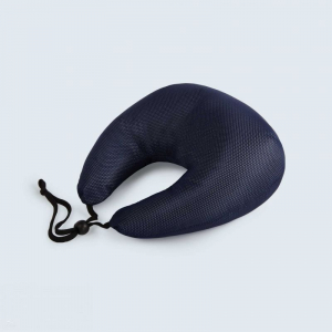 Traveller's Pillow - Neck Support Cushion - Navy Blue